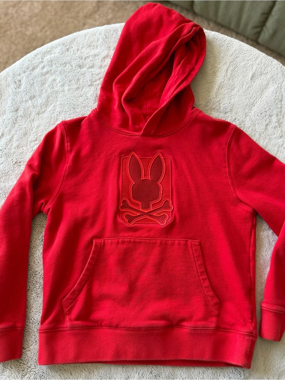 Psycho Bunny Kids Red Hoodie & Sweatpants Matching Set